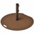 50 lbs Umbrella Base Stand with Wheels for Patio - Color: Brown D681-NP10825