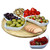 Elama Signature Modern 13.5 Inch 7pc Lazy Susan Appetizer and Condiment Server Set with 6 Unique De D970-EL-170
