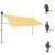  Manual Retractable Awning with LED 157.5" White and Orange A949-145861