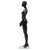  Full Body Female Mannequin with Glass Base Glossy Black 68.9 A949-142929