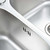  Kitchen Sink Double Basin with Strainer Stainless Steel A949-145074
