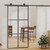  Sliding Door ESG Glass and Aluminum 40.2"x80.7" Black A949-151013