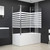  Bath Enclosure 47.2"x26.8"x51.2" Tempered Glass Stripe A949-146226