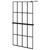  Walk-in Shower Wall with Shelf Black 39.4"x76.8" ESG Glass&Aluminum A949-3185467