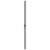  Interior Door 36.6"x79.3" Black Matt Glass and Aluminum A949-350558