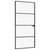  Interior Door Black 36.6"x79.3" Tempered Glass&Aluminum Slim A949-153660
