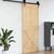  Cross Door NARVIK 37.4 x 82.7 in Solid Pine Wood (Untreated) A949-42047098