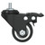  Caster Wheels 4 pcs Black 1.4" Iron A949-365494