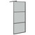  Walk-in Shower Wall 31.5"x76.8" Dark ESG Glass Black A949-151889