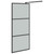  Walk-in Shower Wall 31.5"x76.8" Dark ESG Glass Black A949-151889