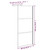  Walk-in Shower Wall 31.5"x76.8" Dark ESG Glass Black A949-151889