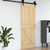  Door NARVIK 35.43 x 82.68 in Solid Pine Wood (Untreated) A949-42047097