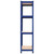 Storage Shelves 2 pcs Blue 31.5"x15.7"x63" Steel and MDF A949-144274