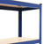  Storage Shelves 2 pcs Blue 31.5"x15.7"x63" Steel and MDF A949-144274