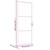  Interior Door 32.7"x79.3" Black Matt Glass and Aluminum A949-350553