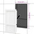 Shower Niche with 2 Compartments High Gloss White 16.1"x27.2"x3.5 A949-151398