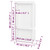  Shower Niche with 2 Compartments High Gloss White 16.1"x27.2"x3.5 A949-151398