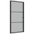  Interior Door 40.4"x79.3" Black Matt Glass and Aluminum A949-350555