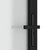  Interior Door 40.4"x79.3" Black Matt Glass and Aluminum A949-350555