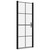  Shower Door Tempered Glass 35.8"x76.8" Black A949-148891