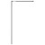  Walk-in Shower Wall with Shelf Black 46.5"x74.8" ESG Glass&Aluminum A949-3185489