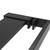  Walk-in Shower Wall with Shelf Black 46.5"x74.8" ESG Glass&Aluminum A949-3185489