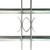  Adjustable Security Grille for Windows with 2 Crossbars 39.4"-59.1 A949-141381