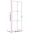  Interior Door 32.7"x79.3" Black Matt Glass and Aluminum A949-350557