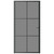  Interior Door 40.4"x79.3" Black ESG Glass and Aluminum A949-350567