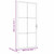  Interior Door 40.4"x79.3" Black ESG Glass and Aluminum A949-350567