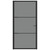  Interior Door 40.4"x79.3" Black ESG Glass and Aluminum A949-350563