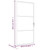  Interior Door 40.4"x79.3" Black ESG Glass and Aluminum A949-350563