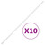  Cable Trunking 0.6"x0.4" 32.8'PVC A949-155909