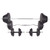  Weight Bench with Weight Rack, Barbell and Dumbbell Set 264.6 lb A949-275378