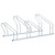  Bicycle Stand for 4 Bikes Floor Freestanding Galvanized Steel A949-4005575