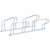  Bicycle Stand for 4 Bikes Floor Freestanding Galvanized Steel A949-4005575