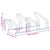  Bicycle Stand for 4 Bikes Floor Freestanding Galvanized Steel A949-4005575