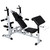  Weight Bench with Weight Rack, Barbell and Dumbbell Set 198.4 lb A949-275373