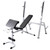  Workout Bench with Weight Rack, Barbell and Dumbbell Set 264.6 lb A949-275376