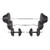  Workout Bench with Weight Rack, Barbell and Dumbbell Set 264.6 lb A949-275376