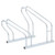  Bicycle Stand for 2 Bikes Floor Freestanding Galvanized Steel A949-4005573