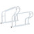  Bicycle Stand for 2 Bikes Floor Freestanding Galvanized Steel A949-4005573