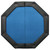  8-Player Folding Poker Table Blue 42.5"x42.5"x29.5 A949-80405