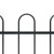  Garden Fence with Hoop Top Steel 71.3" x 23.6" Black A949-144928