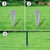  Chain Link Fence with Posts Spike Steel 2.6ftx82ft A949-140753