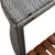  Square Spa Surround Gray 105.5"x105.5" x 21.7" Poly Rattan A949-46074