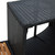  Spa Surround Black Poly Rattan and Acacia Wood A949-310092