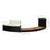  Spa Surround Black Poly Rattan and Acacia Wood A949-310092
