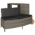  Hot Tub Surround Gray Poly Rattan and Solid Wood Acacia A949-365613