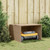  Robot Mower Garage Beige 33.9"x35.4"x20.5"/22.4" Poly Rattan A949-365407